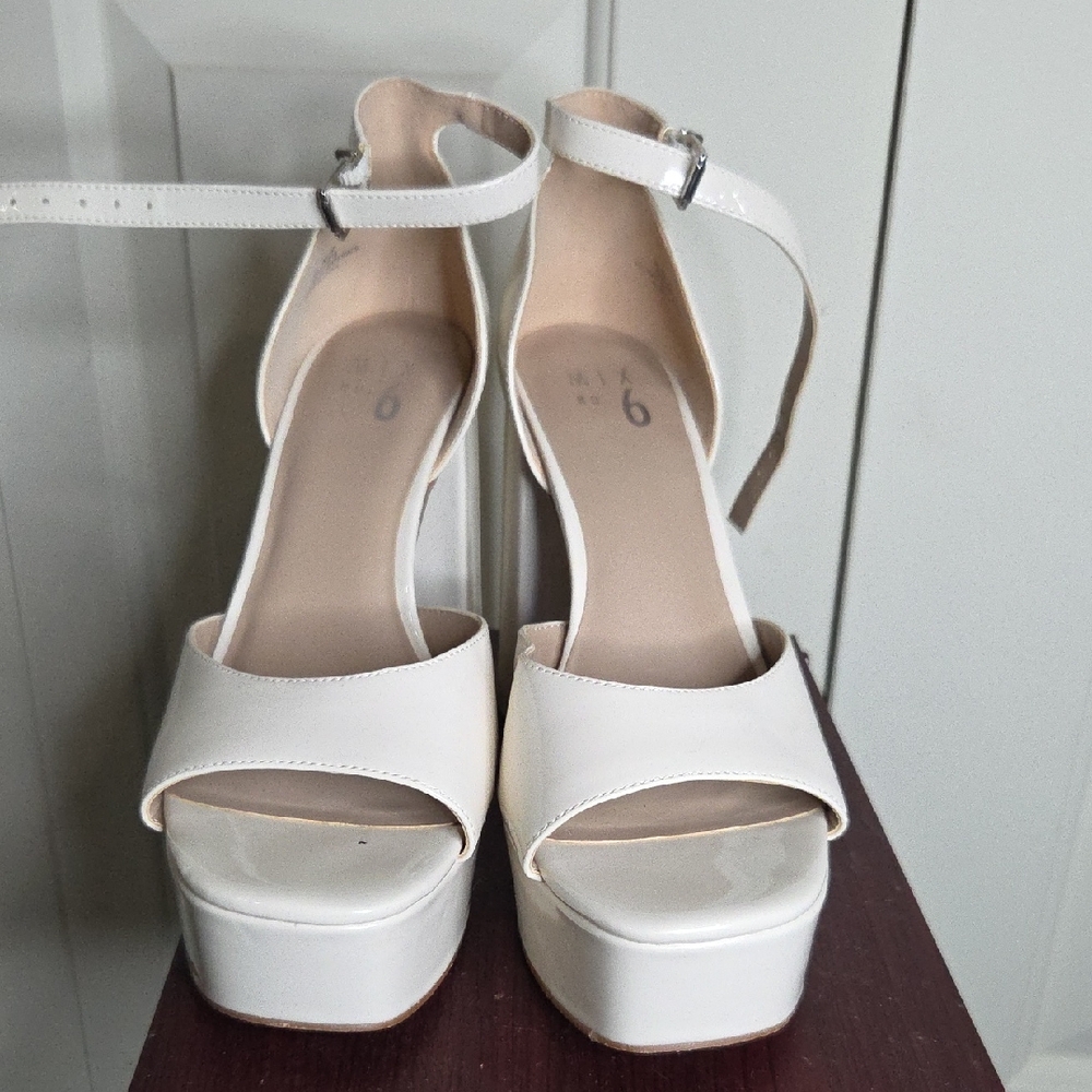 Mix No. 6 Cream Platform Heels